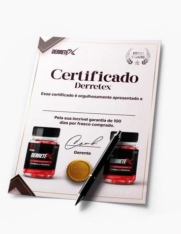 Certificado Derretex aprovado